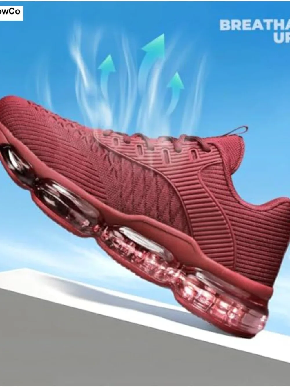 Women's Athletic Sneakers Air Cushion Breathable Mesh Running Cross Training